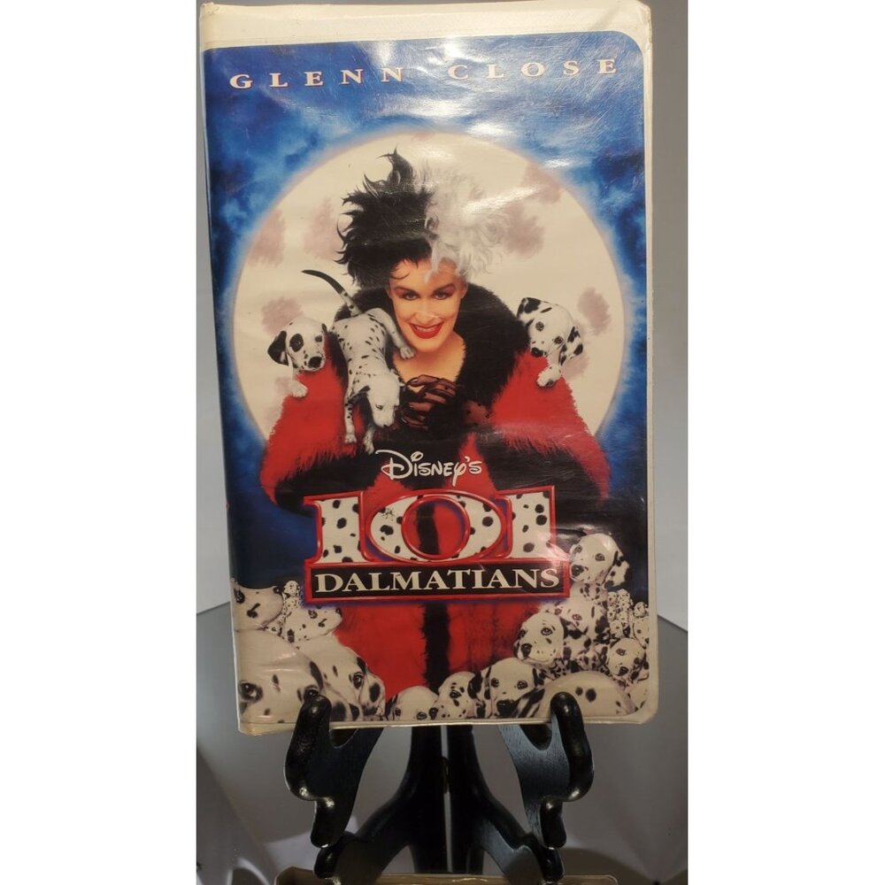 Disney's 101 Dalmatians Glenn Close VHS Tape Clamshell